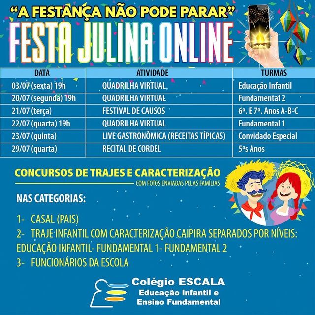 A festança não pode parar (Festa julina on line)
