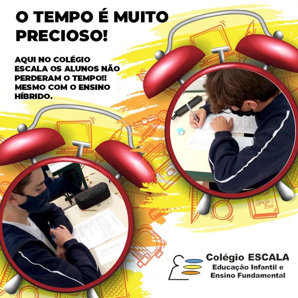 Aqui os alunos não perderam tempo Aqui os alunos não perderam tempo