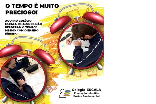 Aqui os alunos não perderam tempo Aqui os alunos não perderam tempo