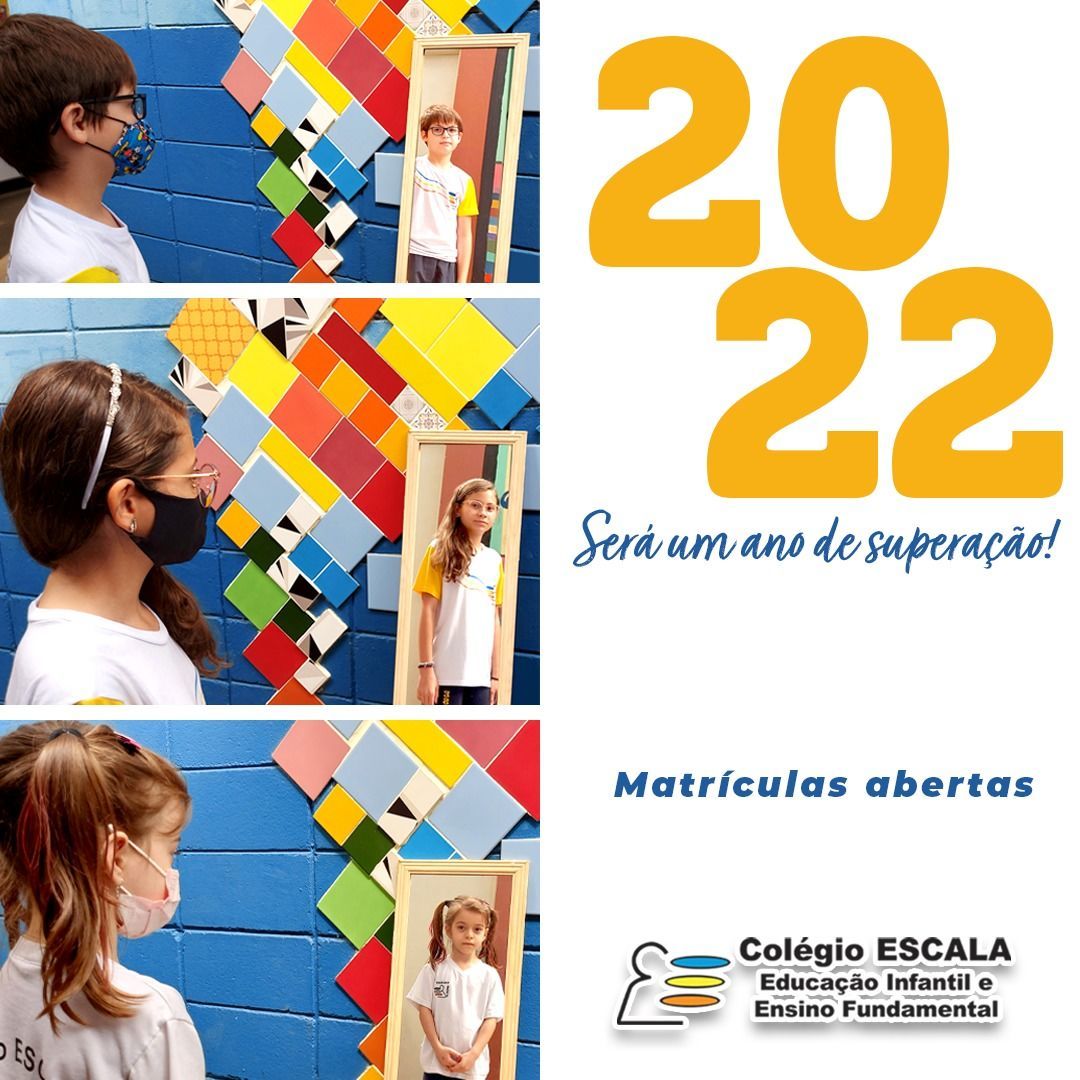 Foto Colégio ESCALA: campanha de matrícula 2022 - O ano da superação Foto Colégio ESCALA: campanha de matrícula 2022 - O ano da superação - Imagem 0